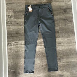 Mens slim fit grey dress pant